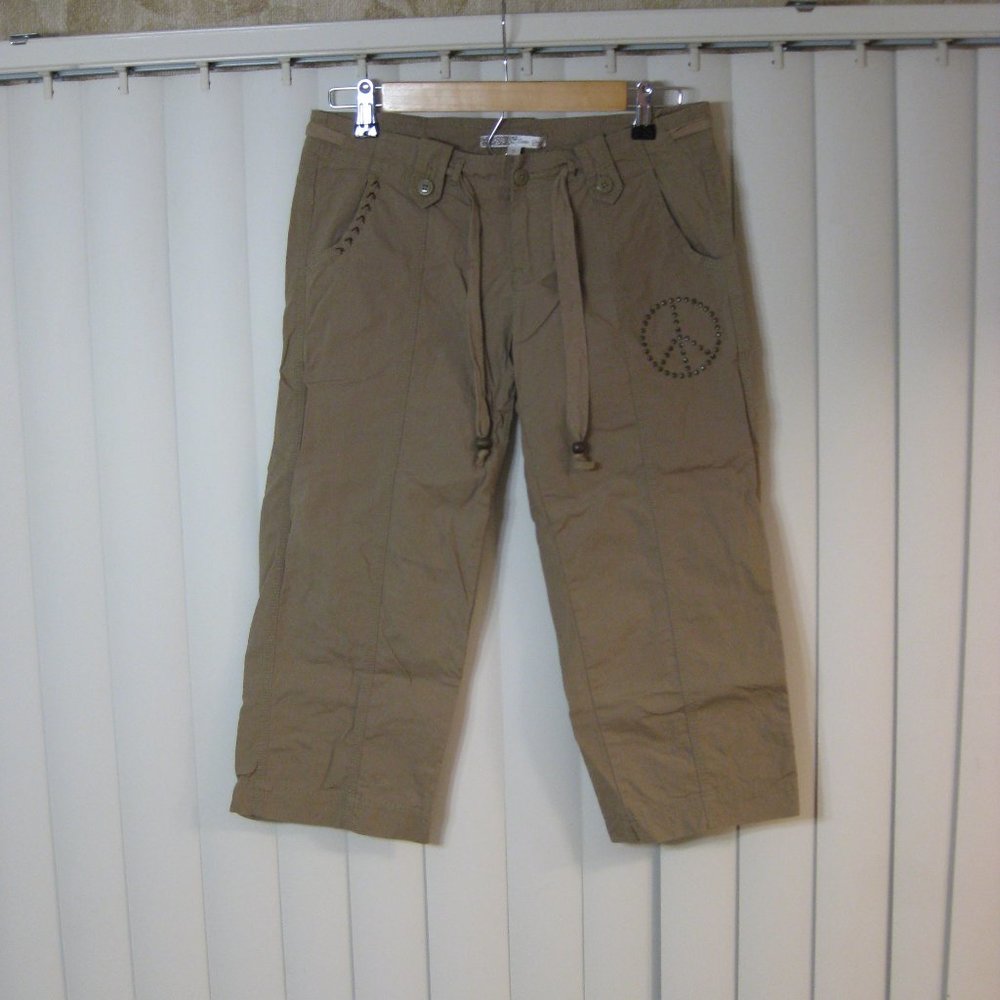 NWOT Ocean Drive tan khaki capri pants S small